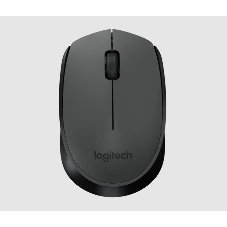 Мышь беспроводная Logitech M170 черный/темно-серый, 1000 dpi, радиоканал, USB, кнопки - 3