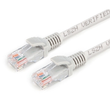 Патч-корд LSZH UTP Cablexpert PP31-0.5M cat.5e, 0.5м, литой, многожильный, серый