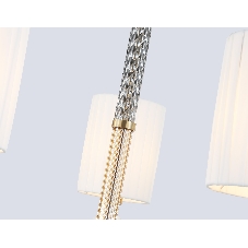 Люстра Ambrella light LH71500/5 BS/FR латунь/белый матовый E14*5 max 40W D680*640