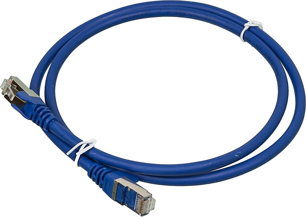 Кабель Патч-корд LANMASTER FTP, вилка RJ-45, вилка RJ-45, кат.6А, LSZH, 1м, синий [lan-pc45/s6a-1.0-bl]