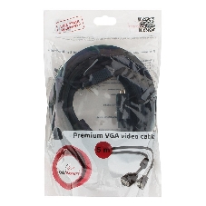 Кабель Gembird/Cablexpert VGA Premium, 15M/15M, 5.0м,черный,тройной экран, феррит.кольца