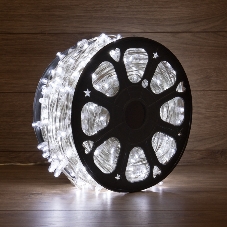 Гирлянда Neon-night LED Клип-лайт 12 V, прозрачный ПВХ, 150 мм, цвет диодов белый Flashing (белый)
