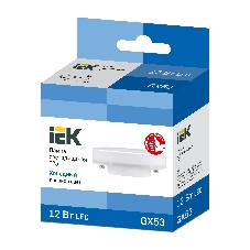 Лампа светодиодная IEK LLE-T80-12-230-65-GX53 ECO T75 таблетка 12Вт 230В 6500К GX53