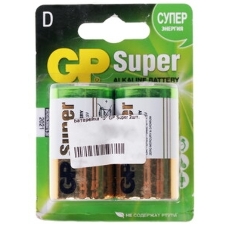 Алкалиновые батарейки GP Super Alkaline G-Tech 13А типоразмера D - 2 шт. на блистере (2 шт.)