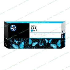Картридж струйный HP F9K17A (HP 728) для DesignJet T730, T830. Голубой. 300 мл.