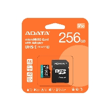 Флеш карта MICRO SDXC 256Gb W/AD. AUSDX256GUI3V30SA2-RA1 ADATA