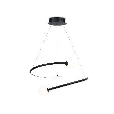 Светильник Ambrella light FL66293 BK черный 39W 3000K-6400K D500*1000 (ПДУ ИК)