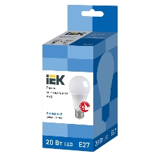 Лампа светодиодная IEK LLE-A60-20-230-65-E27 ECO A60 20 Вт грушевидная 230В 6500К E27