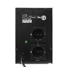 Источник бесперебойного питания Crown CMU-1000X (1000VA/600w; Off-Line; 2 х Euro с резервным питанием и фильтрацией; 12V7AH х 2; Металл)