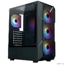 Компьютерный корпус XASTRA A304 4FRGb Black ATX/Mesh/half-size TG/4x120мм FRGb FC fans/A304-4FC12F