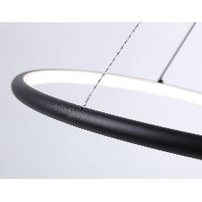 Светильник Ambrella light FL66293 BK черный 39W 3000K-6400K D500*1000 (ПДУ ИК)