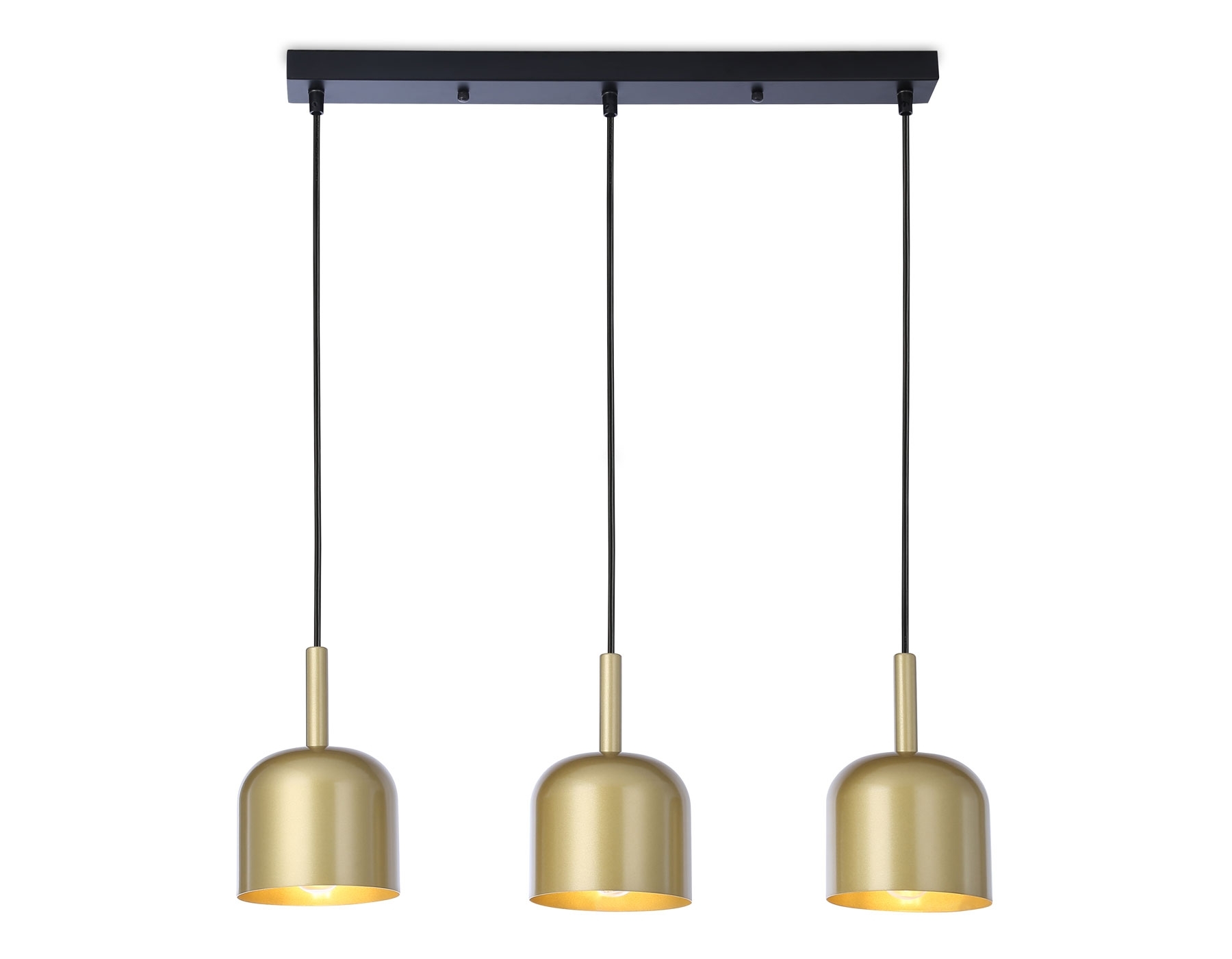 Светильник Ambrella light TR97118/3 GD/BK золото/черный E27*3 max 40W D130*113*1200