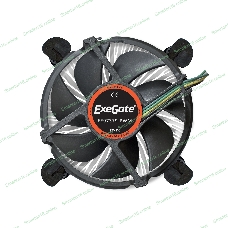 Кулер для процессора ExeGate EE97379-PWM черный, 90 мм, алюминий, 2600 об/мин, 24 дБ, 4 pin, 65 Вт, 60 мм