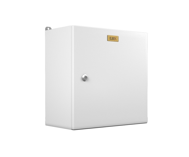 Шкаф электротехнический настенный Elbox EMW, IP66, 400х400х150 мм (ВхШхГ), дверь: металл, металл, серый