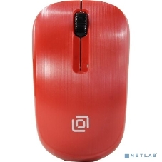 Мышь беспроводная Oklick 525MW красный, 1000 dpi, радиоканал, USB, кнопки - 3