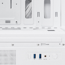 Компьютерный корпус HSPD F510, Panoramic Mid Tower, белый, TG, 0.5 SPCC, 3x120мм ARGB ATX, mATX, mITX 180/280/160мм 1x2.5