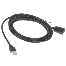 Кабель-удлинитель Vention USB 3.0 AM/AF - 1м Black Edition