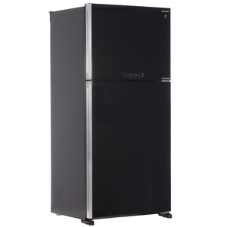 Холодильник Sharp SJ-XG60PMBK черный двухкамерный 422/178 л морозилка сверху, No Frost