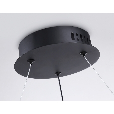 Светильник Ambrella light FL66293 BK черный 39W 3000K-6400K D500*1000 (ПДУ ИК)