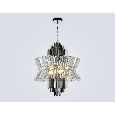 Люстра Ambrella light LH41020/12 BK/CL черный/прозрачный E14*12 max 40W D560*660