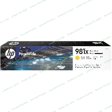 Картридж струйный HP 981X желтый увеличенной емкости для HP Color PageWide Ent Flow MFP 586, 566 10 000 стр.