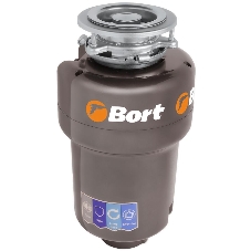 Измельчитель пищевых отходов Bort TITAN 5000 (Control) Мощность л.с. 0,75 ; 560 Вт; 5,2 кг/мин; 3200 об/мин; 1400 мл; Металл ; набор аксессуаров 5 шт [93410259]
