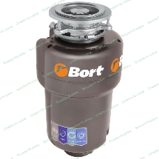 Измельчитель пищевых отходов Bort TITAN 5000 (Control) Мощность л.с. 0,75 ; 560 Вт; 5,2 кг/мин; 3200 об/мин; 1400 мл; Металл ; набор аксессуаров 5 шт [93410259]