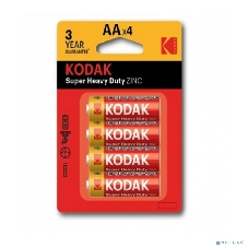 Батарейки Kodak R6-4BL SUPER HEAVY DUTY Zinc KAAHZ-4 (80/400/26400)