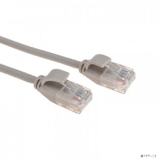 Патч-корд U/UTP Rexant cat.6a (10G), RJ45-RJ45, неэкранированный, 28AWG, LSZH, серый, 0.5 м