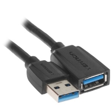 Кабель-удлинитель Vention USB 3.0 AM/AF - 1м Black Edition
