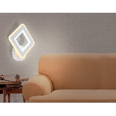 Настенный светодиодный светильник FA871 WH белый 11W 220*250*50
