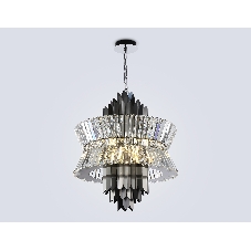 Люстра Ambrella light LH41020/12 BK/CL черный/прозрачный E14*12 max 40W D560*660