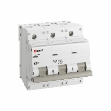 Выключатель автоматический EKF mcb47100-3-50C-pro 3P 50А (C) 10kA ВА 47-100 EKF PROxima