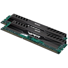 Оперативная память Patriot Viper 3, DDR3, 16GB (2x8 GB), 1600 MHz, CL10, DIMM, радиатор, черный