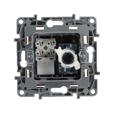 Розетка компьютерная RJ11+RJ45 к. 5 UTP, сл. кость ETIKA Розетка RJ11+RJ45 к. 5 UTP, сл. кость