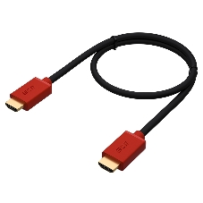 Кабель GCR 3.0m HDMI версия 2.0, HDR 4:2:2, Ultra HD, 4K 60 fps 60Hz/5K*30Hz, 3D, AUDIO, 18.0 Гбит/с, 28/28 AWG, OD7.3мм, тройной экран, черный, красные коннекторы, GCR-HM451-3.0m GCRКабель 3.0m HDMI версия 2.0, HDR 4:2:2, Ultra HD, 4K 60 fps 60Hz/5K*30Hz, 3D, AUDIO, 18.0 Гбит/с, 28/28 AWG, OD7.3мм, тройной экран, черный, красные коннекторы, GCR-HM451-3.0m