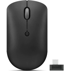 Мышь беспроводная Lenovo 400 черный, 2400 dpi, радиоканал, USB-C, кнопки - 4