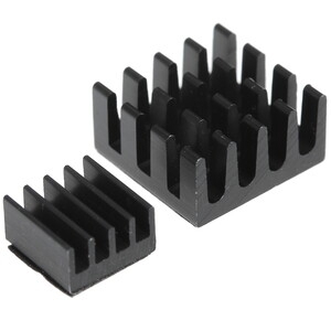 Набор радиаторов QUMO, Heat Sink Set Aluminum (17×17х5 12×12×5 14×10×6 5×5×5) for Pi 5B, blue