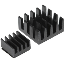 Набор радиаторов QUMO, Heat Sink Set Aluminum (17×17х5 12×12×5 14×10×6 5×5×5) for Pi 5B, blue