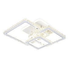 Управляемый светодиодный светильник Ambrella light FA1732/3 WH/CH белый/хром 145W 3000K/4200K/6400K 670*510*150 (ПДУ РАДИО 2.4G)