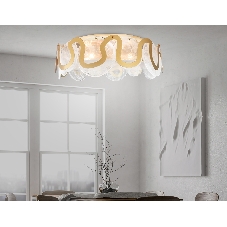 Светильник Ambrella light TR5327/6 GD/FR золото/белый матовый E14/6 max 40W D606*230