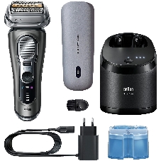 Бритва электрическая сетчатая Braun 9675cc питан.:элек.сеть/аккум. серебристый