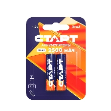 Аккумуляторы СТАРТ HR6 AA 2500mAh Ni-MH BL2 24/384, AA, 2500 мАч, 2 шт. в блистере