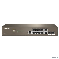 Коммутатор управляемый IP-COM G5312F L3, 12 портов, 10х1 Гбит/с, Base-X SFP 2х1 Гбит/с, настольный