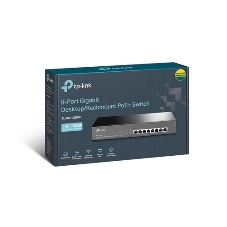 Коммутатор TP-Link TL-SG1008MP 8-портовый настольный/монтируемый в стойку гигабитный коммутатор с 8 портами PoE+