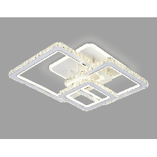 Управляемый светодиодный светильник Ambrella light FA1732/3 WH/CH белый/хром 145W 3000K/4200K/6400K 670*510*150 (ПДУ РАДИО 2.4G)