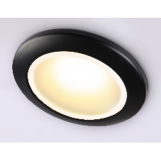 Светильник Ambrella light TN111 BK черный IP44 GU5.3 D93*33