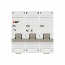 Выключатель автоматический EKF mcb47100-3-50C-pro 3P 50А (C) 10kA ВА 47-100 EKF PROxima
