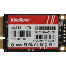 Накопитель SSD KingSpec MT-1Tb, 1Tb, SATA III, mSATA, R/W 550/500