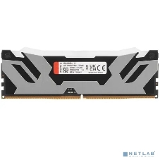 Оперативная память Kingston Fury Renegade, DDR5, 16Gb (1x16Gb), 6400MHz, CL32, DIMM, с радиатором, RGB, серебристый/черный
